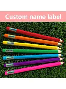 个性化标签贴纸-激光贴纸，自定义名称防水定制，易于粘贴在不同表面，适用于各种场合，水瓶，书包，文具，服装，行李，午餐盒贴纸，办公用品等。回到学校 - 彩色 - 查看 3