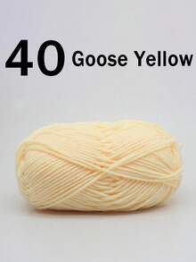 1/2支 5股混色乳白色腈纶纱线，50克/支，柔软多用途，中等粗细的乳白色纱线 - 非常适合手工编织、手工织造、DIY工艺品，可用于DIY钩编包、手提袋、围巾、帽子、毛衣、衣服、拖鞋、鞋子、玩偶、靠垫、钩编毯子、手工钩编项目、DIY小礼物、情人节礼物。