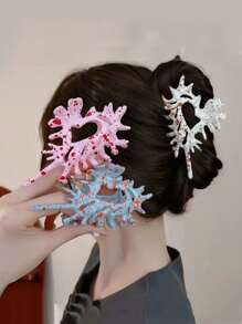 1 件韩式海螺发夹，百搭优雅发饰发爪，适合盘发发饰女爪夹秋季配饰