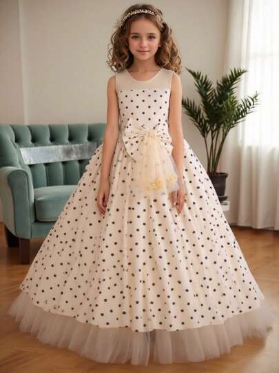 Vestido de princesa para adolescentes y adultos, vestido de gala largo para dama de honor, conjunto a juego familiar, vestido de actuación