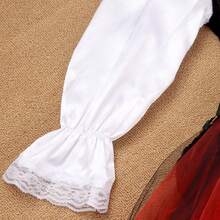 儿童海盗冒险服装套装 - 复古背心和连衣裙，适合冒险派对、寻宝游戏和主题活动 - 黑色-2 - 查看 8