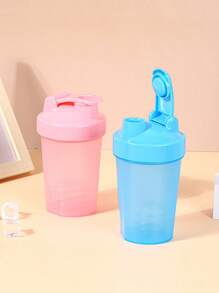 1 pièce Bouteille shaker 400 ml 14 oz pour shakes protéinés, bouteille shaker, tasse à shake fitness, gourde de sport, bouteille shaker avec fouet à billes, facilite l'ajout de doses et de liquides, avec marquages en relief mesurant les onces et les millilitres, parfait pour les shakes protéinés et les smoothies