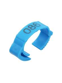 100pcs Red Blue Adjustable Chicken Foot Ring With Numbers 001-100 Reusable Identification Leg Bands Clip On Rings Tags For Poultry Chickens Ducks Gees - Multicolor - View 5