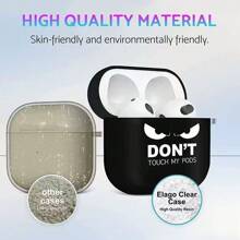 Slogan White Label Wireless Bluetooth Earphone Case For AirPod Pro 2nd/3rd/4th Gen, Protective Soft Cover For Men And Women