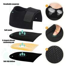 1 Par de Tazas para el Talón, Protectores de Talón, Cojín de Talón para Fascitis Plantar, Tendinitis de Aquiles, Espolón Óseo, y Alivio del Dolor de Talón, Accesorios para Gimnasio