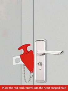 旅行便携式门锁额外锁，在旅行和入住酒店时提供安全保障，提供额外的隐私和安全便携式门锁家庭安全门锁旅行锁保护隐私非常适合旅行酒店家庭公寓学院，门锁，酒店门锁，门吸，便携式门锁