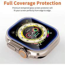 2Pcs Tempered Glass Film Compatible With IPhone Watch Ultra 2 3 49mm With Alignment Tool Screen Protector For Watch Ultra 49mm Easy Install Kit