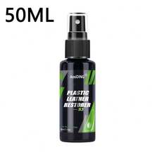 AosiDING-S3 Plastic Leather Restorer Interior Trim Seat Polish Shine Renovator Black New Color Cleaner Spray Car Care Accessories Essential For Car Care S3 - Multicolor - View 15