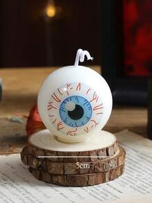 万圣节鬼魂蘑菇、眼球、鬼魂、南瓜蜡烛装饰可爱万圣节蜡烛礼品套装房间装饰餐桌派对卧室家居装饰万圣节装饰秋季装饰秋季装饰 - 彩色 - 查看 19