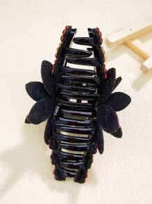 1 件女士优雅水钻花朵发夹，适合所有季节，休闲或派对发饰花朵发夹秋季配饰 - 彩色 - 查看 8