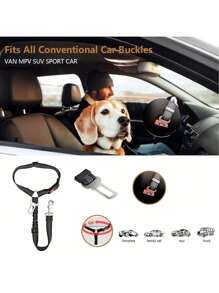 The 2-In-1 Retractable Dog Lead And Adjustable Collar For Cats & Dogs, Enhancing Your Dog's Comfort In The Car, Are Essential Items For Travel. Dog Car Seat Car Seat Covers Dog Car Seat Cover Pet Car Seat