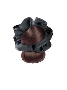 发饰假发丸子头假发女抓夹低扎大气花苞头发髻蓬松后脑勺自然假发发片套餐 - 彩色 - 查看 14