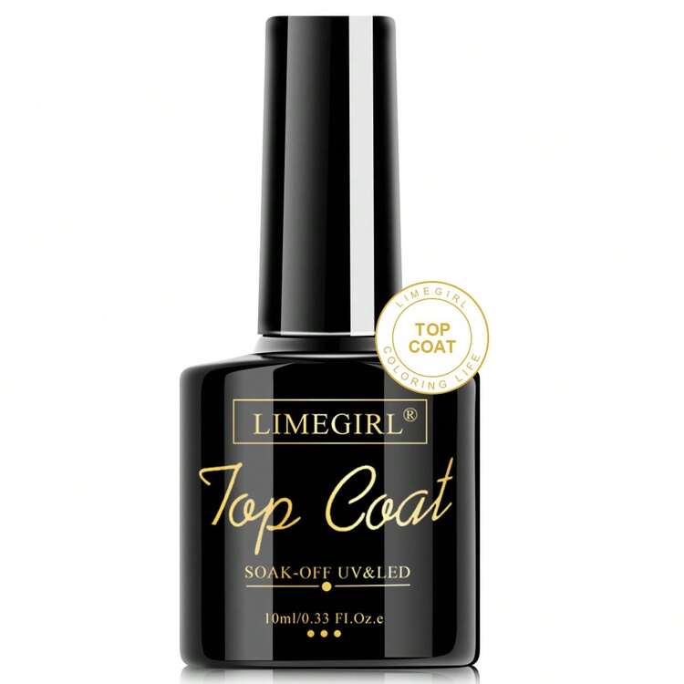 LIMEGIRL 美甲绽放凝胶底油和亮油套装，持久亮泽，底油/亮油凝胶可打造大理石纹理效果，可卸除，适用于 UV/LED 美甲，女士礼物 - 無色 - 查看 12