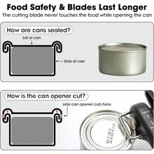 Manual Can Opener With Safe Side Cut And Smooth Edge Durable Sharp Blade EffortSaving Knob And Comfortable NonSlip Handle Green - Aqua - View 5