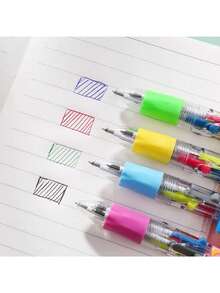 6/12/24/30pcs Capybara Pens, 4-In-1 Multi-Color Ballpoint Pens, Birthday Gifts, Prizes, Party Favors (Random) - Multicolor - View 6