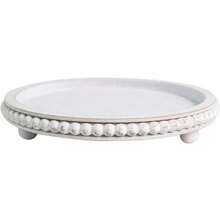 1 Peça Bandeja Redonda de 12 Polegadas, Adequada para Decoração Doméstica - Bandeja de Contas de Madeira - Decoração para Sala de Estar, Mesa de Centro, Cozinha, Mesa de Jantar ou Bandeja de Servir Estilo Fazenda para Organizador de Armazenamento de Mulheres, Essenciais de Viagem, Volta às Aulas, Armazenamento de Dormitório, Decoração de Outono