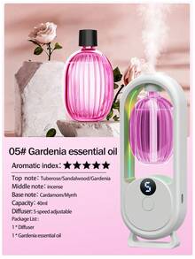 卧室静音香薰机，温和自然，消除异味，浴室空气清新剂，室内香薰炉，香薰精油扩散器，壁挂式/桌面式，USB充电，带氛围灯