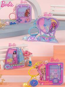 Mattel 1 مجموعة حقيبة مفاتيح مُرخصة رسميًا من باربي صندوق مفاجأت صندوق أعمى صندوق الهاتف المحمول P & amp؛ حقيبة محفظة معلقة عشوائية واحدة هدايا عيد ميلاد وعيد الميلاد - BB-202501-4 - مشاهدة 3