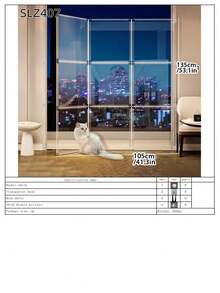 Cat Barrier Gate, Indoor Home Use Cat Deterrent Fence, Balcony Pet Isolation Divider For Cats & Dogs - Multicolor - View 20