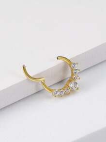 一体式不锈钢银色和金色鼻环套装，女士鼻钉，鼻中隔环饰品，鼻部穿孔饰品，吊坠鼻环配饰，女士身体饰品，鼻部穿孔饰品。 - 圓形 - 查看 11