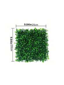 6pcs/12pcs Artificial Boxwood Vine Wall Panels DIY Resistant PE Fake Grass For Indoor/Outdoor Use - Easy To Hang, Maintenance-Free Realistic Faux Greenery For Garden Patio Wedding Holiday ,Christmas, Halloween, Easter, And More, Garden Decor Dense Leaf Design Durable Material Home Decoration