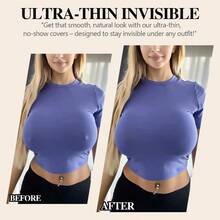 QY 2 Pairs Reusable Nipple Covers UltraThin  Silicone Nipple 8380 - Kem PlusSize - Xem 3