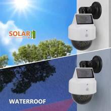 1 Stück Outdoor Sicherheitskamera Solar Licht mit Bewegungssensor, 3 Beleuchtungsmodi, Überwachungssimulation, Solar Wandleuchte mit hoher Leuchtkraft, mit Fernbedienung, Solarleuchte Kamera, für Außenbereich, Garten, Veranda, Terrasse, Eingang, Weg, Hof, Platz