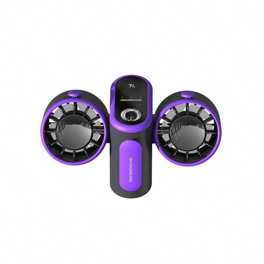 Handle Fans - 157 Dark Gray [waist Hanger + Power Bank + Lighting] - View 1