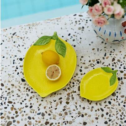 Cirelle 1pc Creative Ceramic Plate, Suitable For Home,Living Room, Dining Room, Kitchen, Steak Dish, Western Dish Tray, Kitchen Decor, Home Decor, For Cereal, Vegetables, Meat, Bread, Applicable For Outdoor, Wedding, Party, Gift, Birthday,School Supplies, Rama Table Decor, Family Dining, High-End Restaurants Supplies, Housewarming Gift, Summer Home Decor