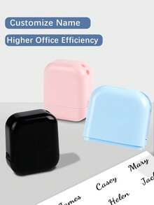 1 Stück einfarbiger Namens-Stempel für Kleidung, wasserfester Namens-Stempel personalisiert für Studenten und Geschäftsnutzung, individueller Namens-Stempel für Kleidung, handgeschriebener Unterschriften-Stempel, wiederverwendbar, kompakt, bügelfrei, individuell, einzigartig, ideales Geschenk für ihn/sie, Schüler, Arbeitnehmer zu Jahrestagen, gemütlicher Wüsten-Herbst, Bürodekoration