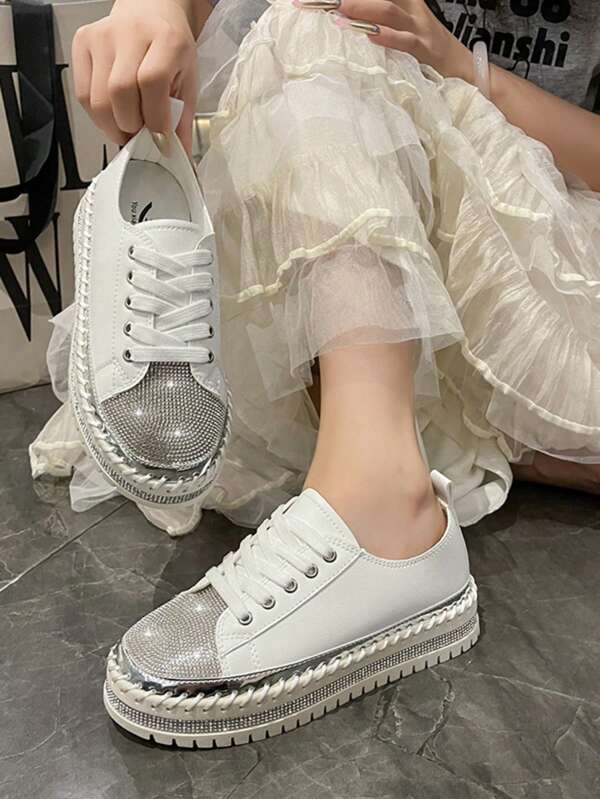 2025 New Spring/Autumn Women Loafers, Thick Sole White Sneakers, Versatile Slip-On Casual Shoes