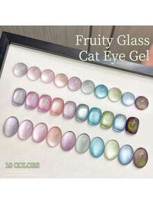 XEIJAYI Cat Eye Nail Polish 15ml Reflective Cat's Eye Magnetic Nail Gel Soaking UV LED Gel Salon Female Nail Art Tools Fashion Holographic Nail Art - 粉色 - 查看 5