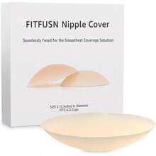QYBody Nipple Cover Adhesive Sticky Silicone Reusable Nipple Covers No Show Nipple Cover8380 - 如圖 - 查看 1