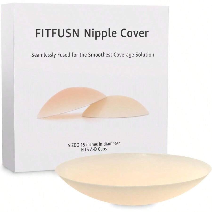 QYBody Nipple Cover Adhesive Sticky Silicone Reusable Nipple Covers No Show Nipple Cover8380 - 如圖 - 查看 1