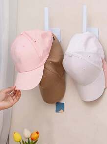 1/3/5 件挂帽、收纳整理、无需打孔、玄关墙、挂墙、多功能帽钩架、L 型多功能挂钩、耳机收纳架、太阳鞋助手、强力粘合剂、无需打孔、粘性挂架、多功能无需打孔厨房收纳架 - 彩色 - 查看 13