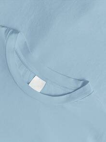 Marvel 女士罗纹棉质T恤，冬日战士巴恩斯印花，学院风春夏新款运动服，时尚柔软透气豌豆绿短袖上衣