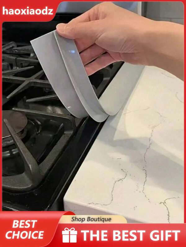 1pc/2pcs Silicone Strips, Stove Strips, Kitchen Oil And Dirt Prevention Strips, Silicone Sealing Strips, Gas Stove Gasket Set, Gas Stove Gasket, Sealing Strip, Gap Strip, Stove Gap Cover, Kitchen Oil And Dirt Prevention Sealing Strip, Silicone Gap Sealing Strip - Home And Life, Kitchen And Dining, Kitchen Utensils And Accessories, Kitchen Small Tools, Surface Protection Tools, Surface Protection Pads, Protective Strips