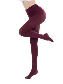 1 Quần tất nhung nhiều màu sắc cho nữ, quần tất mờ, định hình, chống vướng, co giãn, dày, thời trang, nhiều màu sắc, ấm áp - Nhiều màu - Xem 10