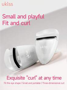 ukiss Máy uốn mi cầm tay, có đường viền, mái chèo rộng + lò xo lực đồng đều, mi cong, dày, dụng cụ uốn mi nhẹ nhàng cho mi cong, sử dụng với mascara để có thêm độ dày - trắng - Xem 9