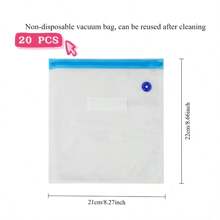 RAF 1 Pc Portable Handheld Electric Vacuum Machine, Food Vacuum Storage Bag, Vacuum Sealed Zipper Bag (Reusable Vacuum Bag) 3-In-1 Large And Medium Vacuum Zipper Bag Storage, Handheld Electric Vacuum Machine. Battery Capacity 1200mAh