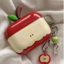 1pc Cute 3D Apple Style Protective Case For AirPods Pro 1st/2nd/3rd/4th Generation Bluetooth Earphones