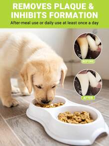 GJYC PET Toallitas limpiadoras de dientes para perros de gran capacidad - Paquete de 55 piezas para perros y gatos | Preempapadas para un uso fácil, refresca el aliento, cuidado oral conveniente, sin necesidad de cepillado
