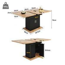 Dining Table & Chair Sets - Black + MDF - View 4