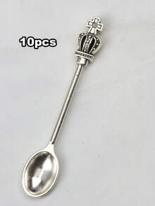 10pcs Exquisite Spoon Pendant Jewelry Pendant, Suitable For Necklace Jewelry Making, Zinc Alloy, DIY Keychain Pendant Necklace And Earring Jewelry Making