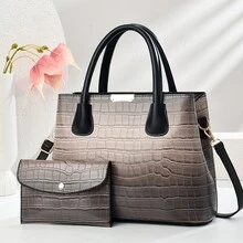 Women Top Handle Bags - 淺灰色 - 查看 4