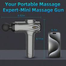 Deep Tissue Massage Gun Portable, Percussion Massage Gun With 7 Levels  6 Massage Eads, Electric Massager For Muscles Pain Relief, Gifts For Men Women Athletes For Sports And Relaxation