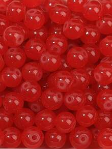 100 件 8 毫米彩色玻璃珠，仿玉材料，玻璃圆珠，适用于手工 DIY 手链、项链、珠宝配饰 - 彩色 - 查看 8