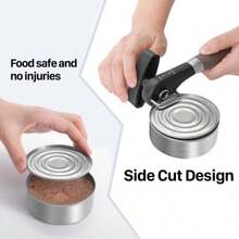 Manual Can Opener With Safe Side Cut And Smooth Edge Durable Sharp Blade EffortSaving Knob And Comfortable NonSlip Handle Green - 棕色 - 查看 4