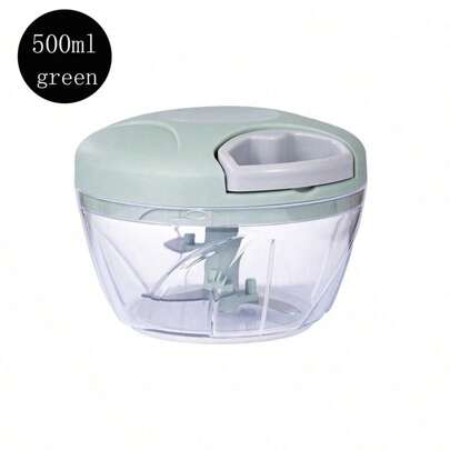 1 peça, 16,91 / 30,43 onças de ferramentas manuais de cozinha práticas e rápidas e duráveis, moedor de carne manual, picador de alho, triturador de cebola rotativo, cortador de vegetais, moedor de frutas criativo, moedor de carne, fácil de cozinhar, um bom ajudante para manusear ingredientes de cozinha