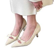 Women Heeled Sandals - 香草白3cm - 查看 7